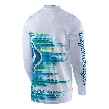 Camiseta de motocross TroyLee design GP AIR ELECTRO WHITE  2017