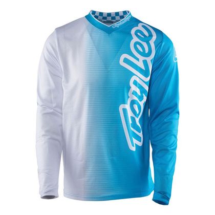 Camiseta de motocross TroyLee design GP AIR 50/50 WHITE/BLUE  2017