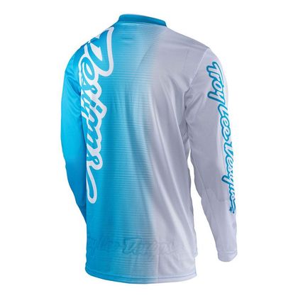 Camiseta de motocross TroyLee design GP AIR 50/50 WHITE/BLUE  2017