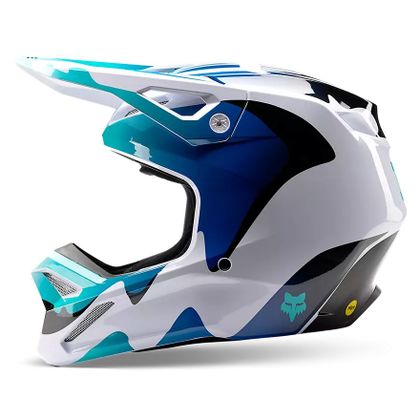 Casco de motocross Fox V1 KOZMIK 2024 - Azul