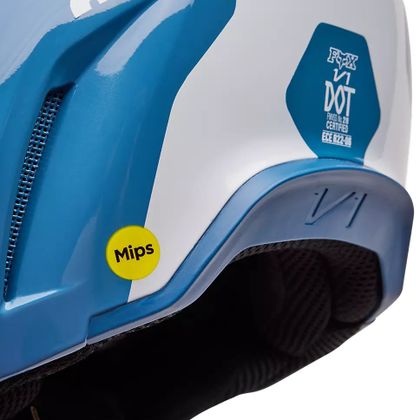Casco de motocross Fox V1 MORPHIC 2024 - Azul