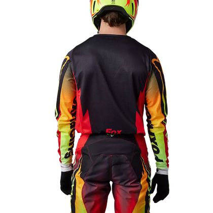 Camiseta de motocross Fox 180 STATK 2023 - Rojo / Negro