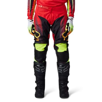 Pantalón de motocross Fox 180 STATK 2023 - Rojo / Negro