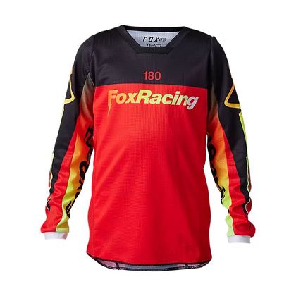 Camiseta de motocross Fox YOUTH 180 - STATK - Rojo / Negro Ref : FX3970 