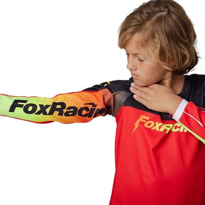 Camiseta de motocross Fox YOUTH 180 - STATK - Rojo / Negro