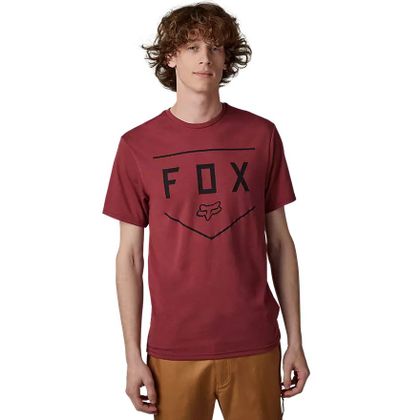 Fox SHIELD Short-sleeved T-Shirt - Black / Red Ref : FX4039 