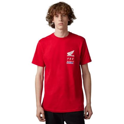 T-Shirt manches courtes Fox HONDA - Rouge Ref : FX4012-C664 