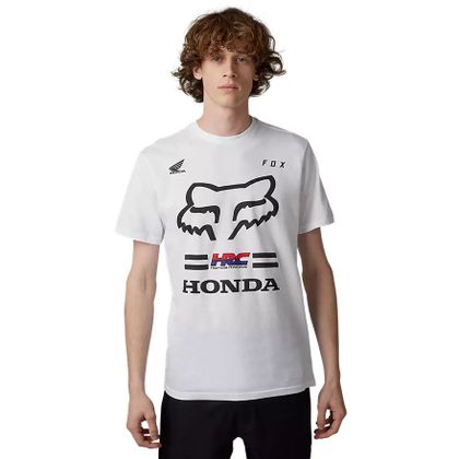 T-Shirt manches courtes Fox HONDA II - Blanc Ref : FX4013-C758 