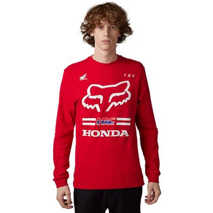 Maglietta maniche lunghe Fox HONDA - Rosso Ref : FX4009 