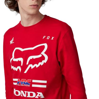 Maglietta maniche lunghe Fox HONDA - Rosso