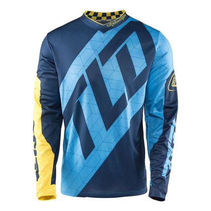 Camiseta de motocross TroyLee design GP QUEST BLUE/YELLOW  2017