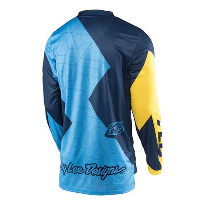 Camiseta de motocross TroyLee design GP QUEST BLUE/YELLOW  2017