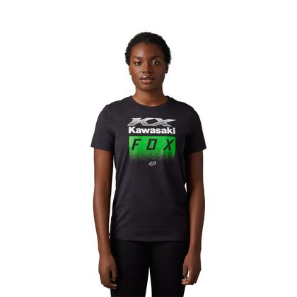 T-Shirt manches courtes Fox WOMEN FOX X KAWI - Noir Ref : FX4314 