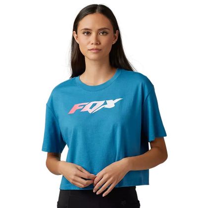 T-Shirt manches courtes Fox MORPHIC CROP TOP - Bleu Ref : FX4057 