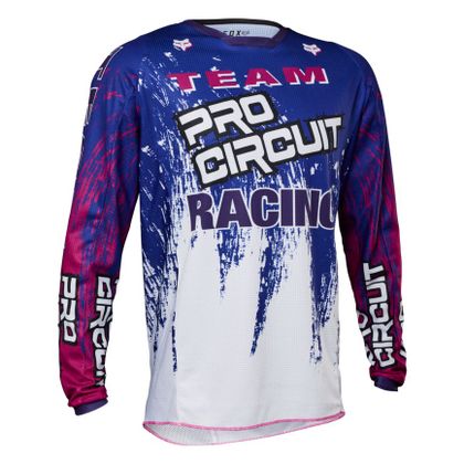 Camiseta de motocross Fox 180 PRO CIRCUIT 2023 - Azul / Blanco Ref : FX4064 