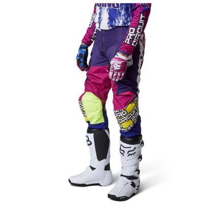 Pantalón de motocross Fox 180 PRO CIRCUIT 2023 - Azul / Blanco