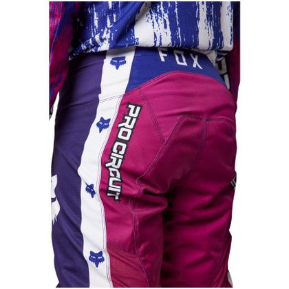 Pantaloni da cross Fox 180 PRO CIRCUIT 2023 - Blu / Bianco