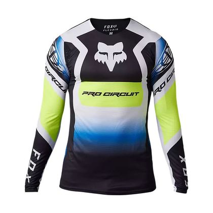 Camiseta de motocross Fox PRO CIRCUIT FLEXAIR FOYL 2023 - Negro / Blanco Ref : FX4421 