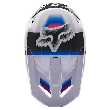 Casco de motocross Fox V1 HORYZN 2023 - Negro / Blanco