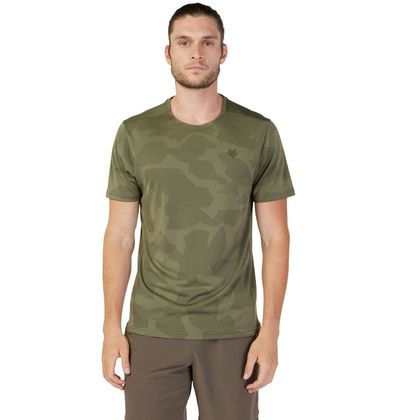 Fox REP SS JACQUARD TOP Kurzärmeliges T-Shirt - Grün Ref : FX4567 