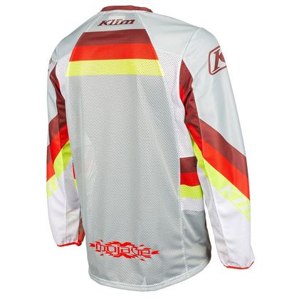Camiseta de motocross KLIM MOJAVE GRIS FRIO 2023 - Gris / Rojo