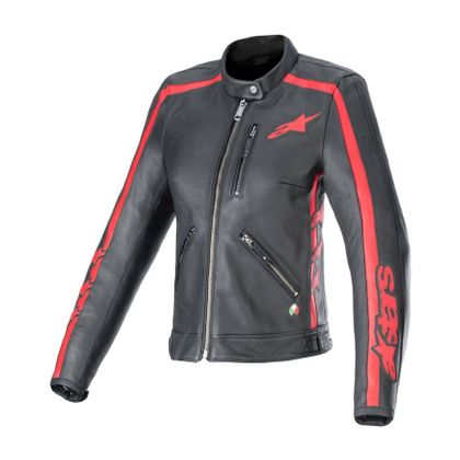 Jachetă Moto Alpinestars STELLA DYNO - Negru / Roșu Ref: AP3314 