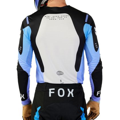 Camiseta de motocross Fox FLEXAIR - MAGNETIC 2024 - Negro / Violeta