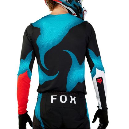 Camiseta de motocross Fox FLEXAIR - WITHERED 2024 - Negro