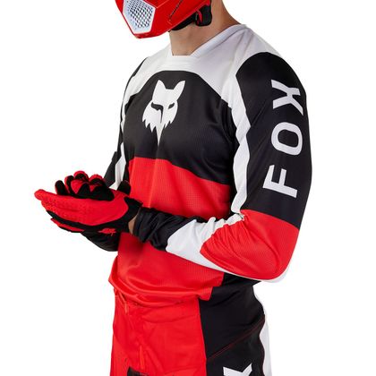 Camiseta de motocross Fox 180 - NITRO 2024 - Rojo / Blanco