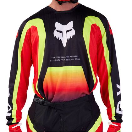 Camiseta de motocross Fox 180 - BALLAST 2024 - Negro / Rojo Ref : FX4101-C989 
