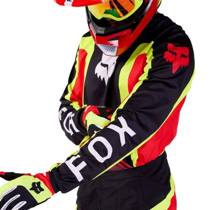 Camiseta de motocross Fox 180 - BALLAST 2024 - Negro / Rojo