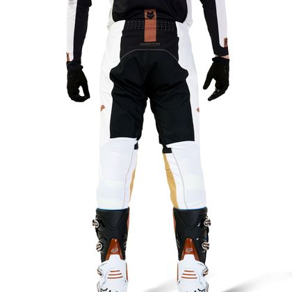 Pantaloni da cross Fox FLEXAIR OPTICAL 2024 - Nero / Bianco