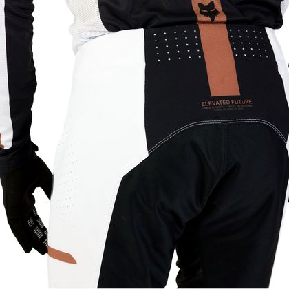 Pantaloni da cross Fox FLEXAIR OPTICAL 2024 - Nero / Bianco