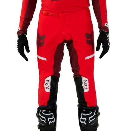 Pantaloni da cross Fox FLEXAIR OPTICAL 2024 - Rosso / Bianco