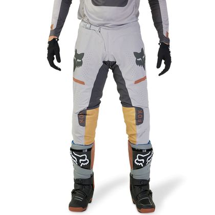 Pantalón de motocross Fox FLEXAIR OPTICAL 2024 - Gris / Naranja