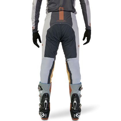 Pantaloni da cross Fox FLEXAIR OPTICAL 2024 - Grigio / Arancione