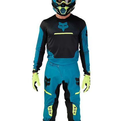 Pantalón de motocross Fox FLEXAIR OPTICAL 2024 - Azul Ref : FX4107-C63213 
