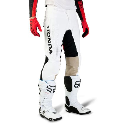 Pantalón de motocross Fox FLEXAIR HONDA 2023 - Negro / Blanco