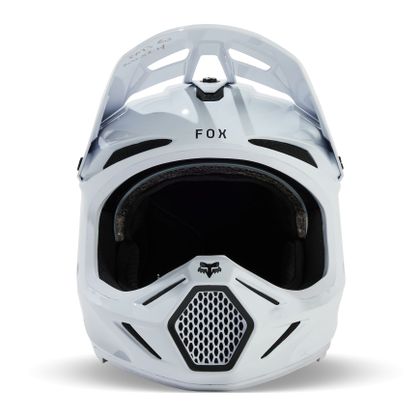 Casco de motocross Fox V3 RS CARBON SOLID 2024 - Blanco