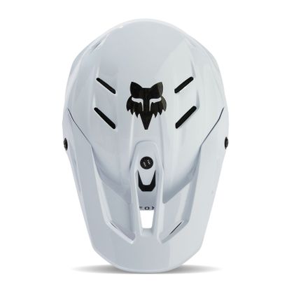 Casque cross Fox V3 RS CARBON SOLID 2024 - Blanc