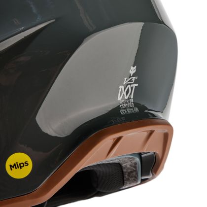 Casco de motocross Fox V3 RS CARBON SOLID 2024 - Negro / Gris