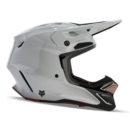 Casco de motocross Fox V3 RS OPTICAL 2024 - Gris / Naranja Ref : FX4077 
