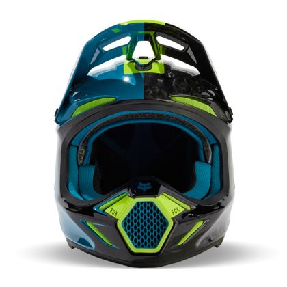 Casco de motocross Fox V3 RS OPTICAL 2024 - Azul