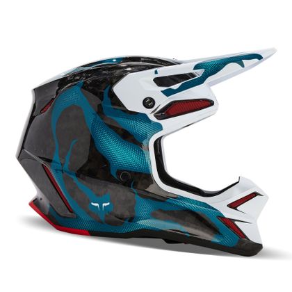 Casco de motocross Fox V3 RS WITHERED 2024 - Multicolor Ref : FX4075 
