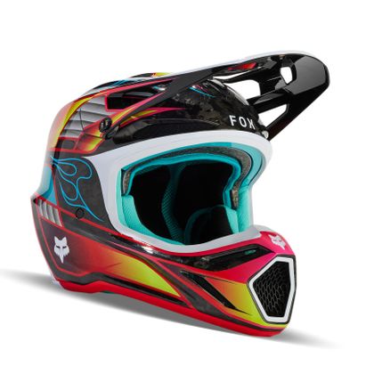 Casco de motocross Fox V3 RS VIEWPOINT 2024 - Multicolor Ref : FX4076 