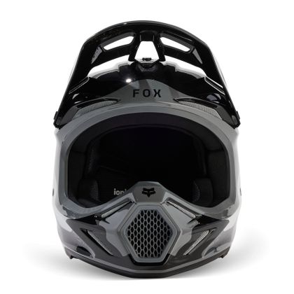 Casco de motocross Fox V3 - REVISE 2024 - Negro / Gris