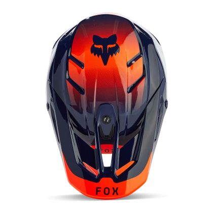 Casco de motocross Fox V3 - REVISE 2024 - Azul / Naranja
