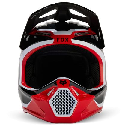 Casco de motocross Fox V1 - NITRO 2024 - Rojo / Blanco