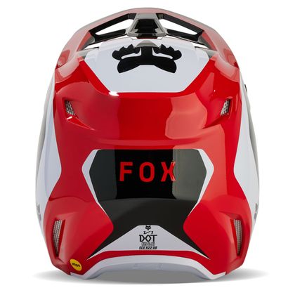 Casco de motocross Fox V1 - NITRO 2024 - Rojo / Blanco