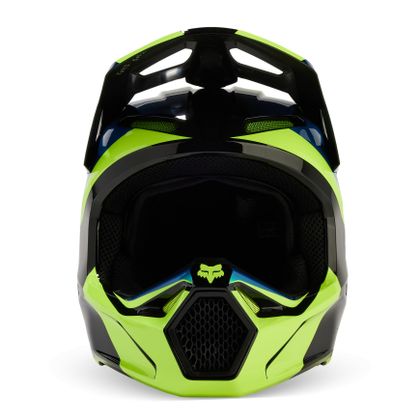 Casco de motocross Fox V1 - STREAK 2024 - Negro / Amarillo